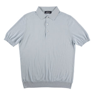 Baby Blue Cotton Knit Polo