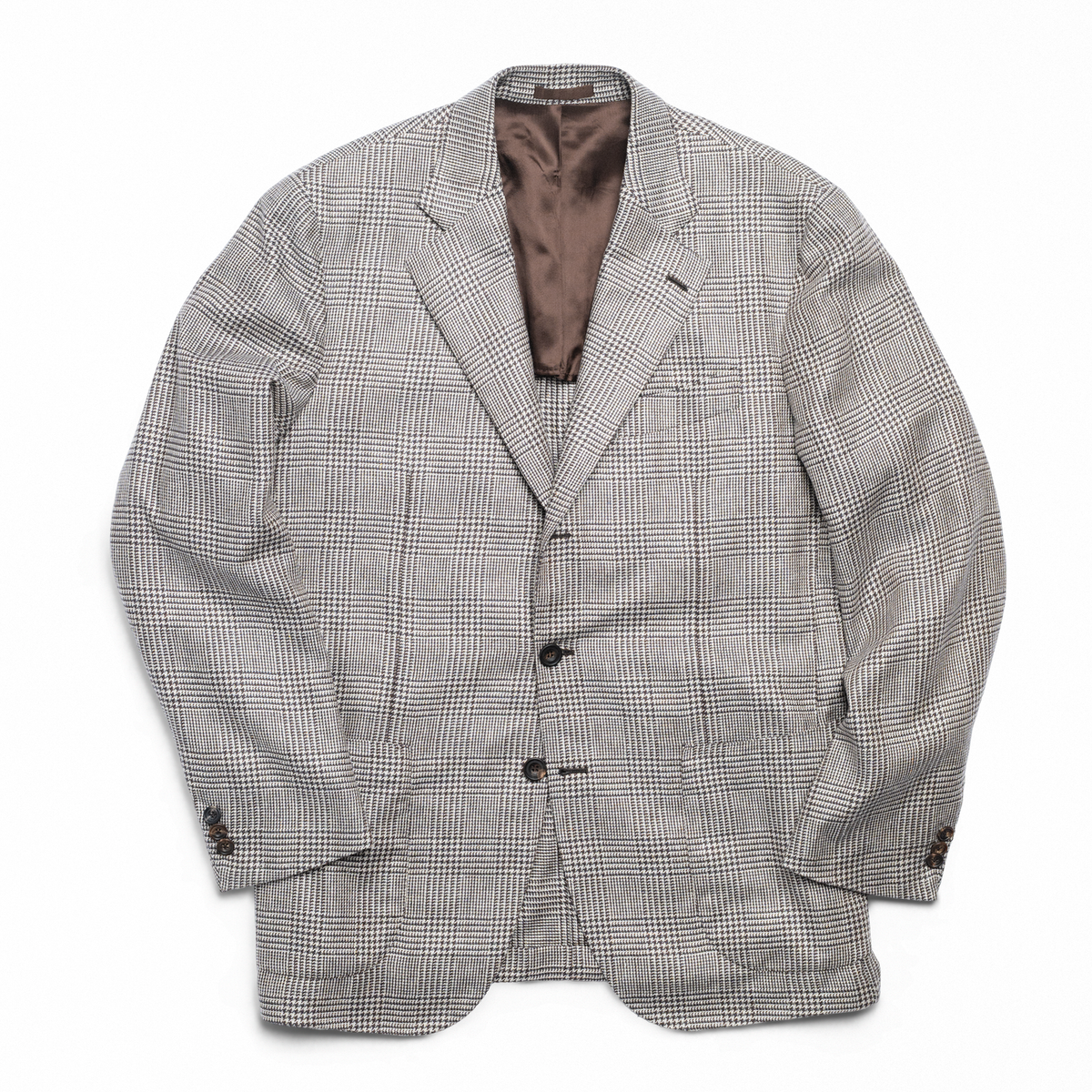 Brown Glen Check Silk Waverly Jacket – JMueser