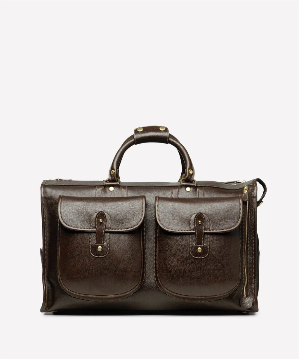 Express No. 2 | Vintage Black Leather Duffle Bag | Ghurka