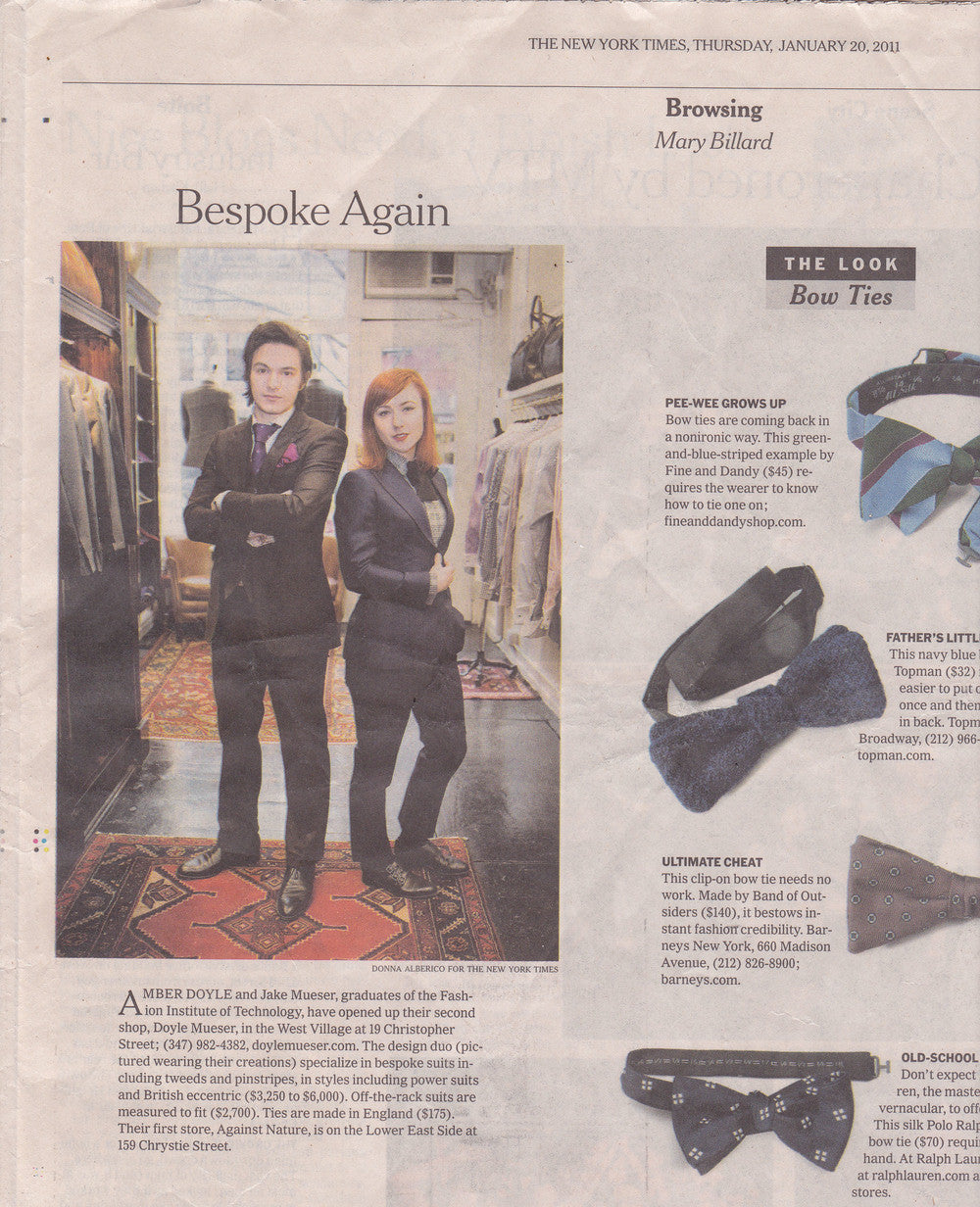 New York Times - Bespoke Again