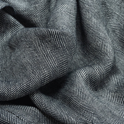 Navy Herringbone Linen Waverly Jacket
