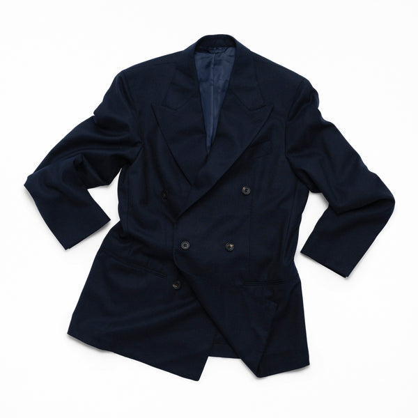 Navy Hopsack DB Waverly Blazer – JMueser