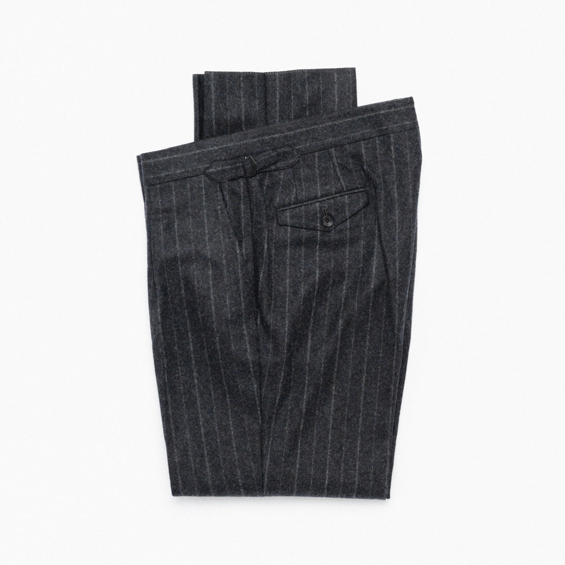 Charcoal Churchill Stripe Flannel Waverly Suit – JMueser