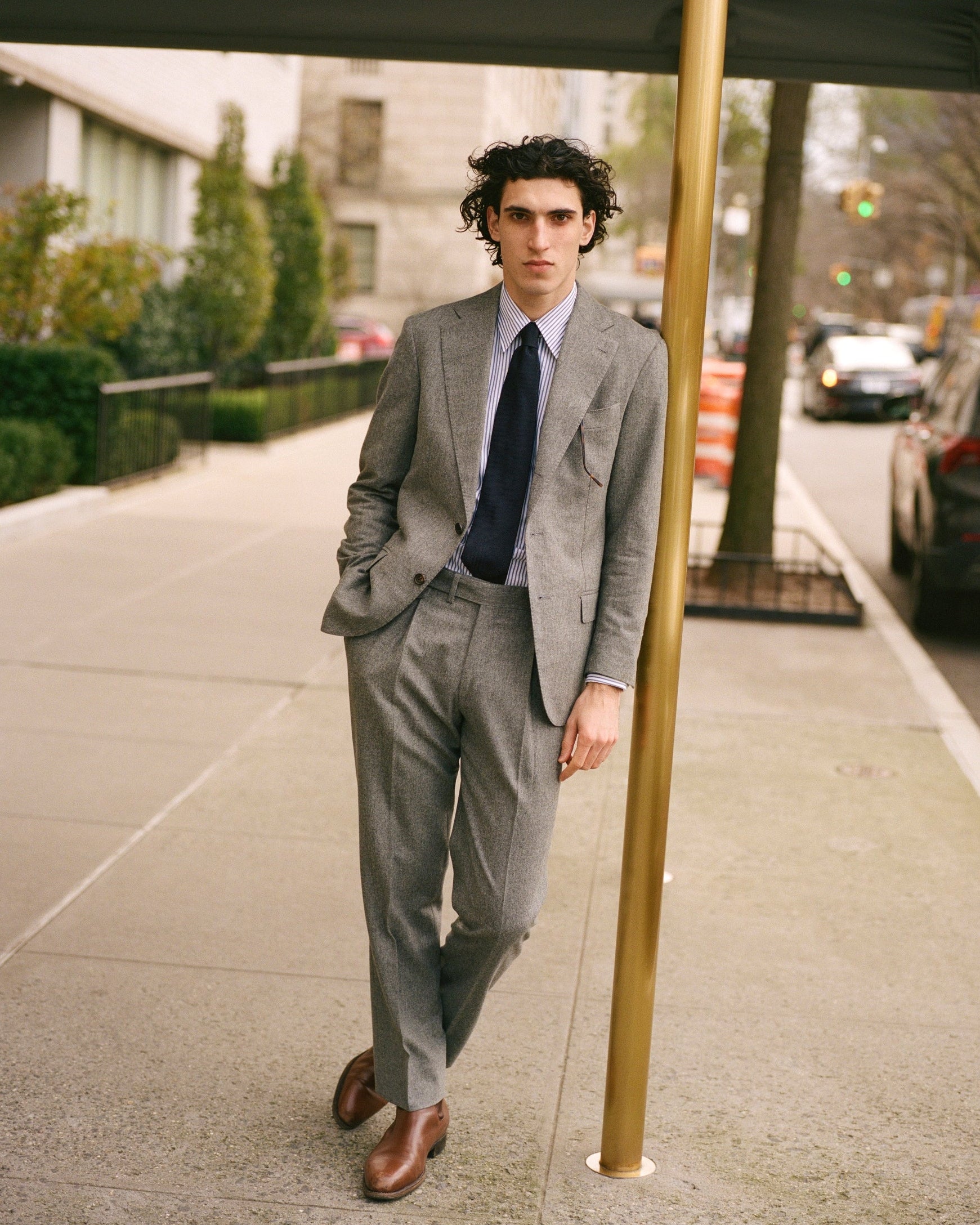 Navy High Twist Single Breasted Waverly Suit – JMueser