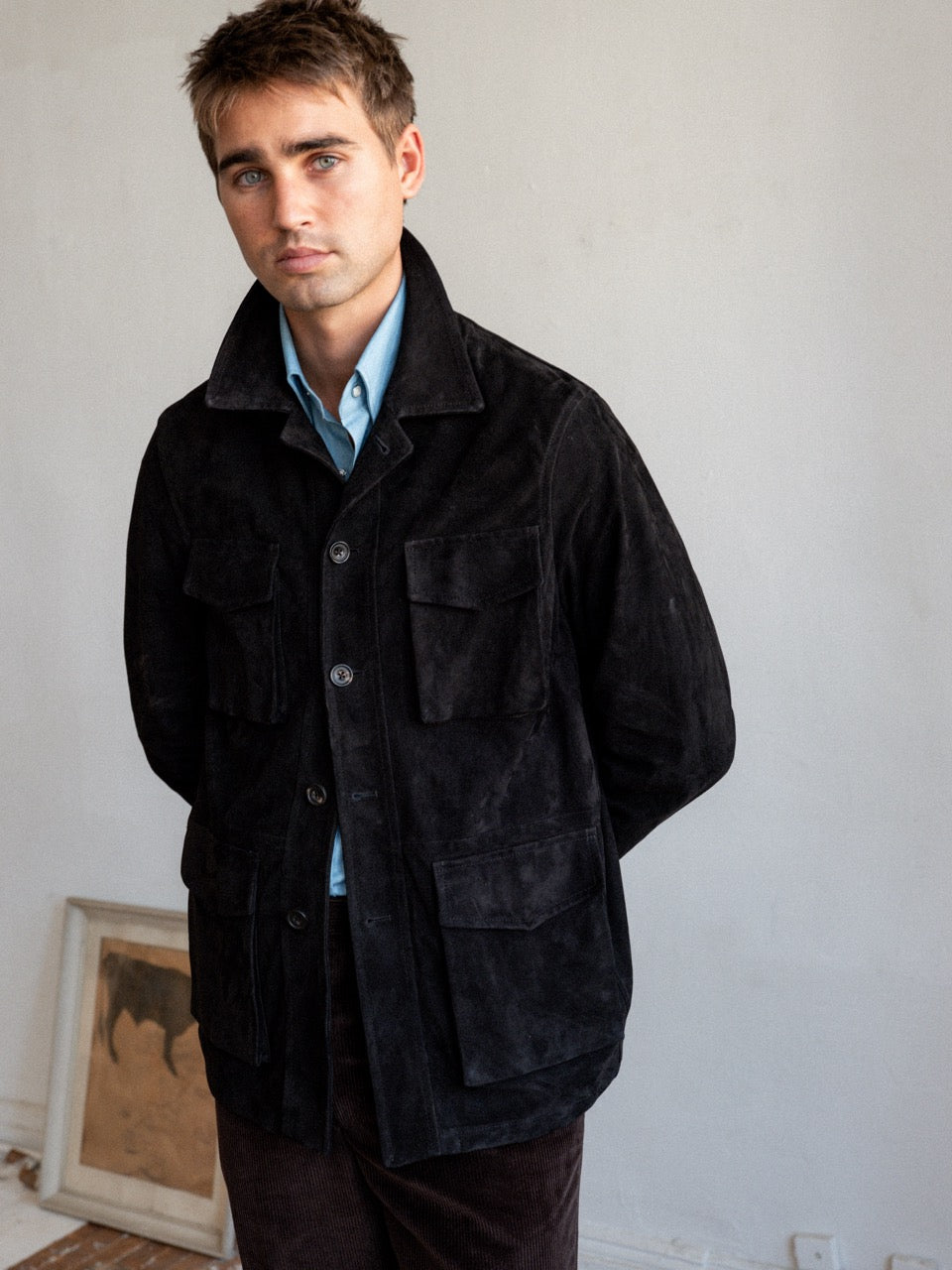 Black Suede Travel Jacket – JMueser