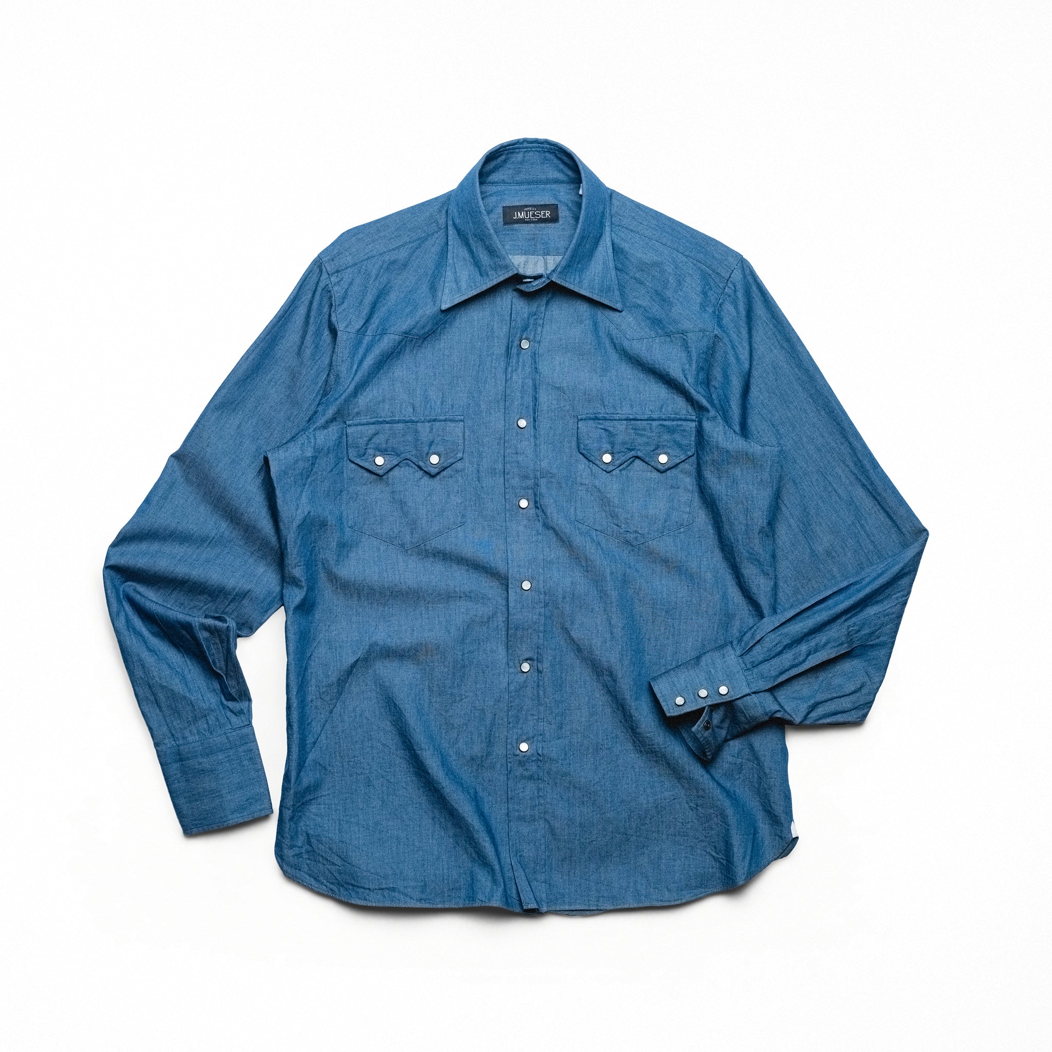 Dark Wash Denim Neapolitan Pearl Snap – JMueser