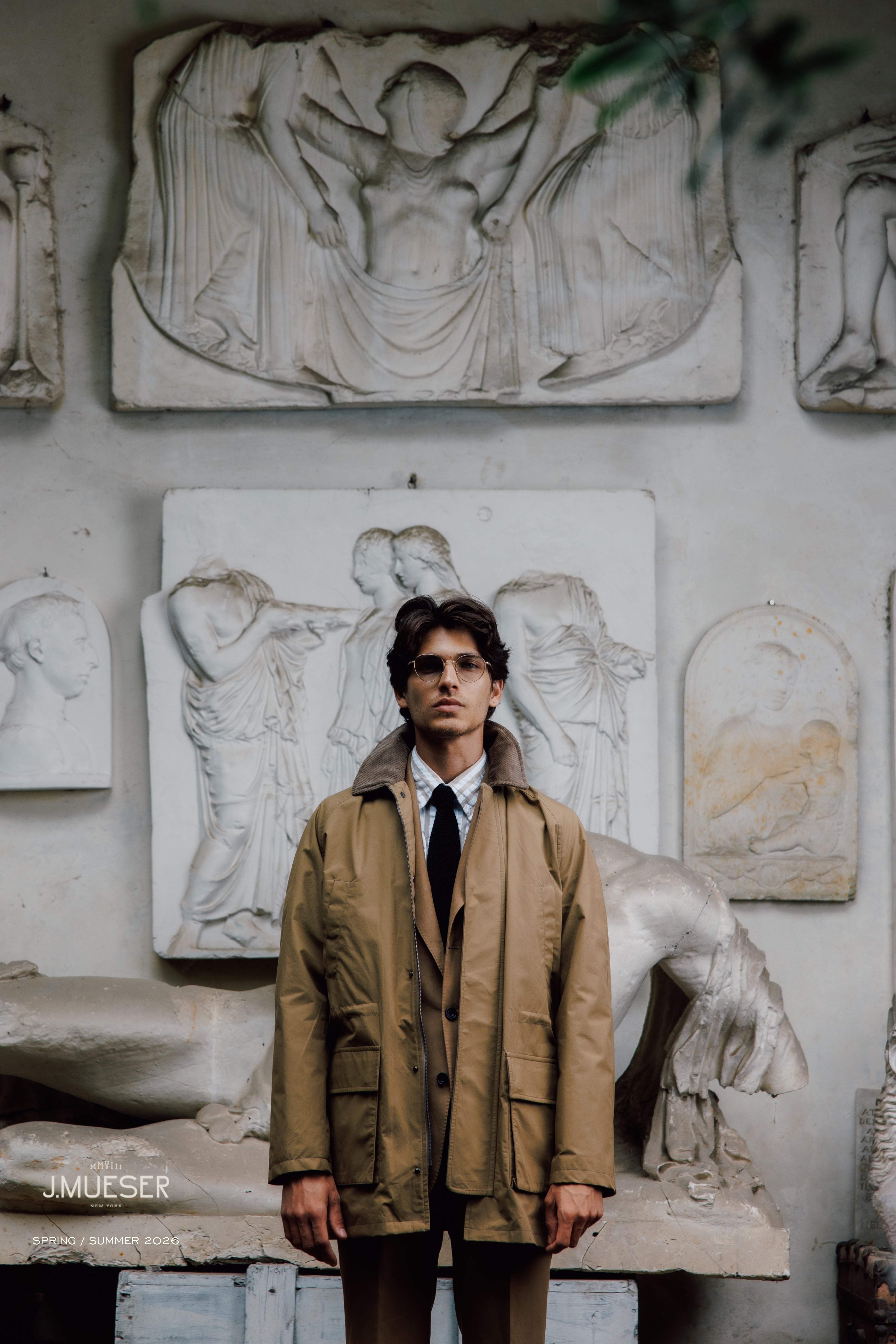 フォーマル・ドレス・スーツ MOUN TEN. washable wool jacket moss 110 MOUN TEN. washable wool jacket / moss