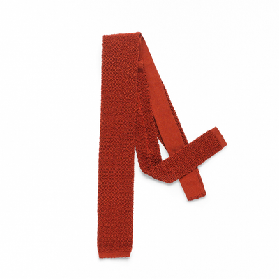 Blaze Orange Knit Tie