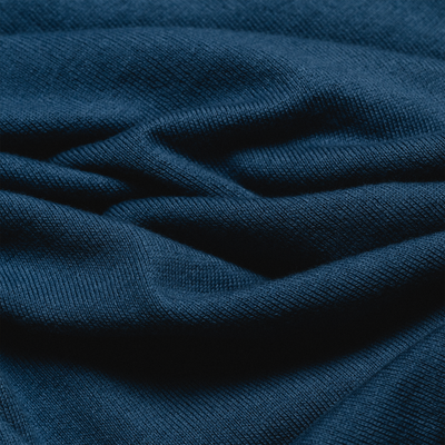 Slate Blue Cotton Knit T-Shirt