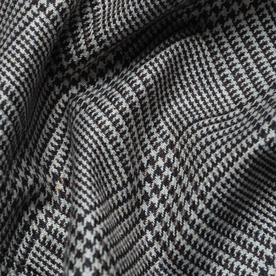 Brown Glen Check Silk Waverly Jacket