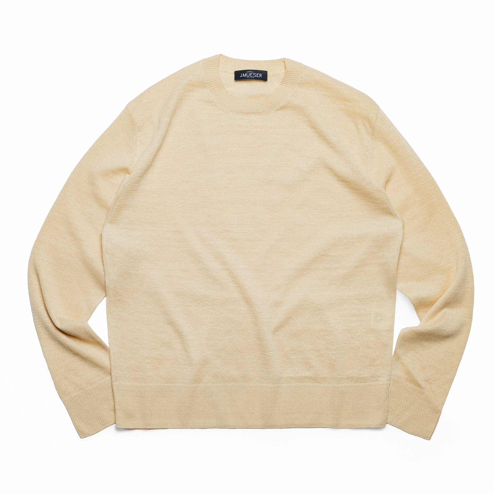 Sand Cotton-Linen Crewneck – JMueser