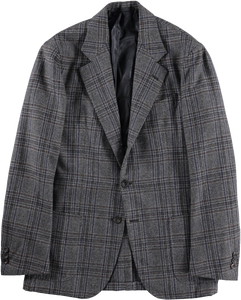 MTO Charcoal Grey Glenn Check Tweed Waverly Jacket
