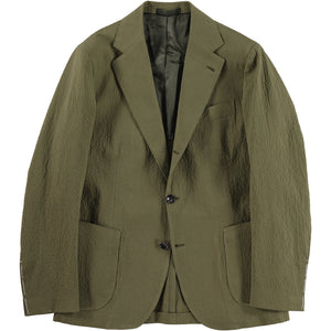 Olive Seersucker Campania Jacket