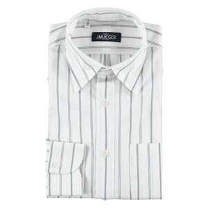 White and Navy Multi Stripe Carter Shirt