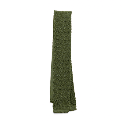 Olive Green Knit Tie
