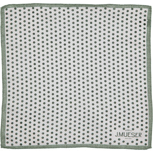 Green Spot Linen Pocket Square