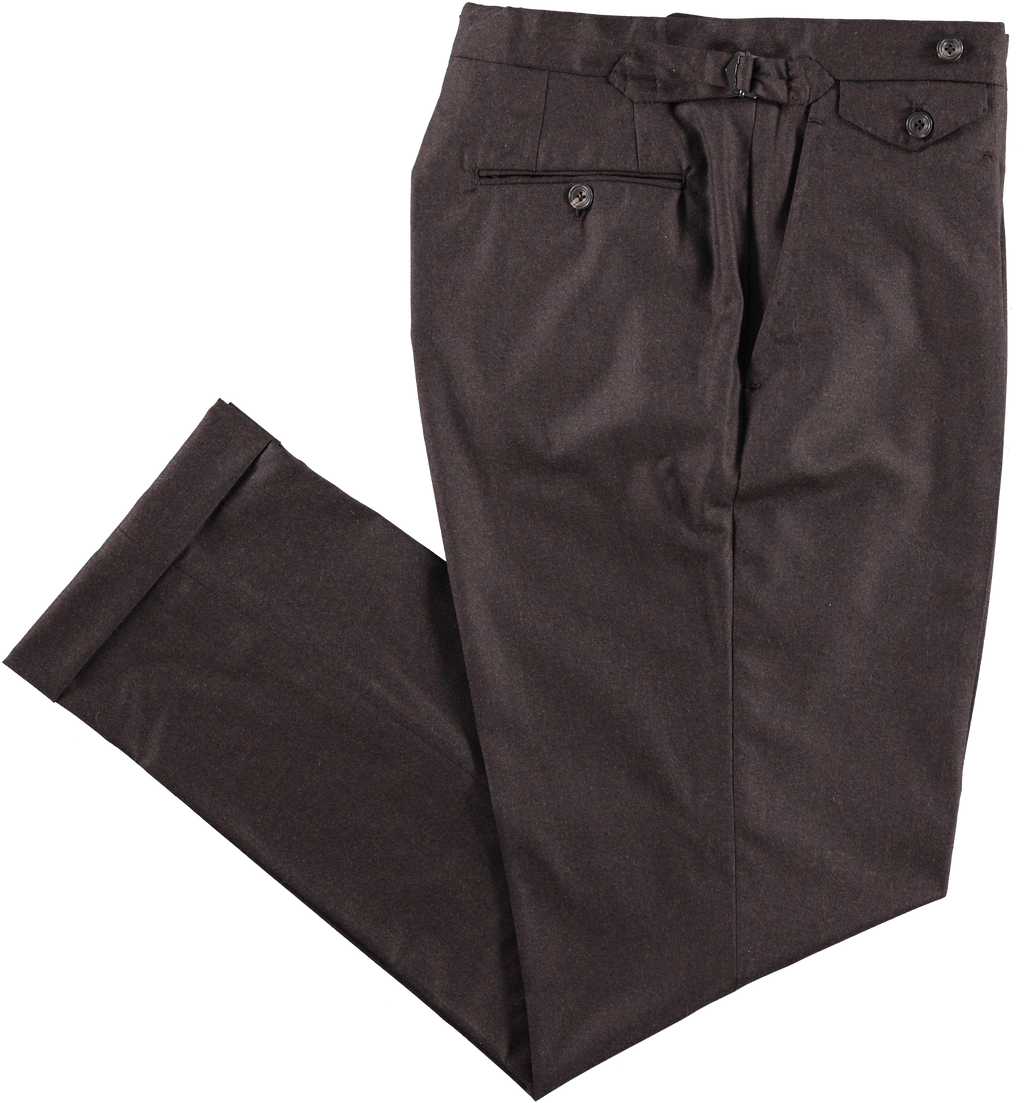 MTO Brown Flannel Waverly Trousers – JMueser