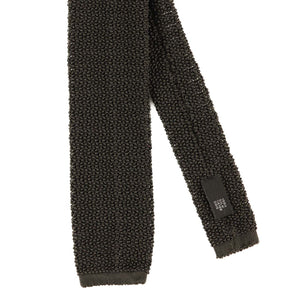 Dark Brown Knit Tie