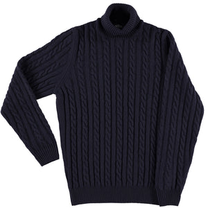 Wool/Cashmere Roll Neck Sweater
