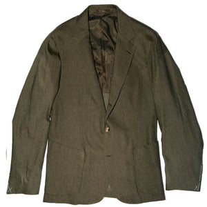 Green Wool and Linen Campania Jacket